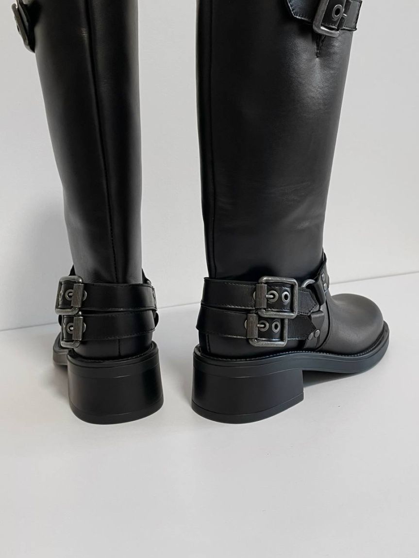 Leather biker boots Drew