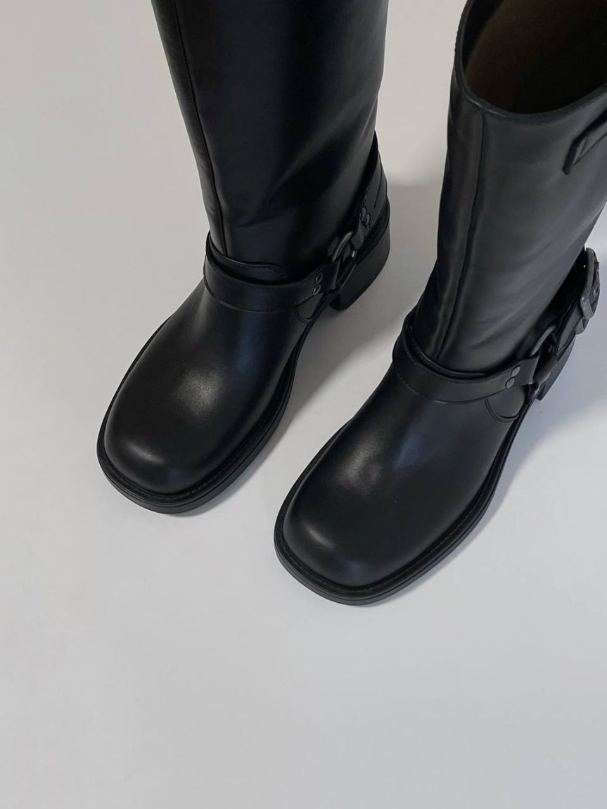 Leather biker boots Drew