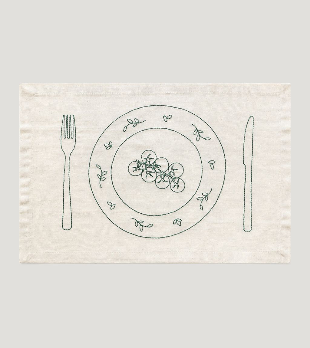 Set of placemates Fine Plates [Tomato]