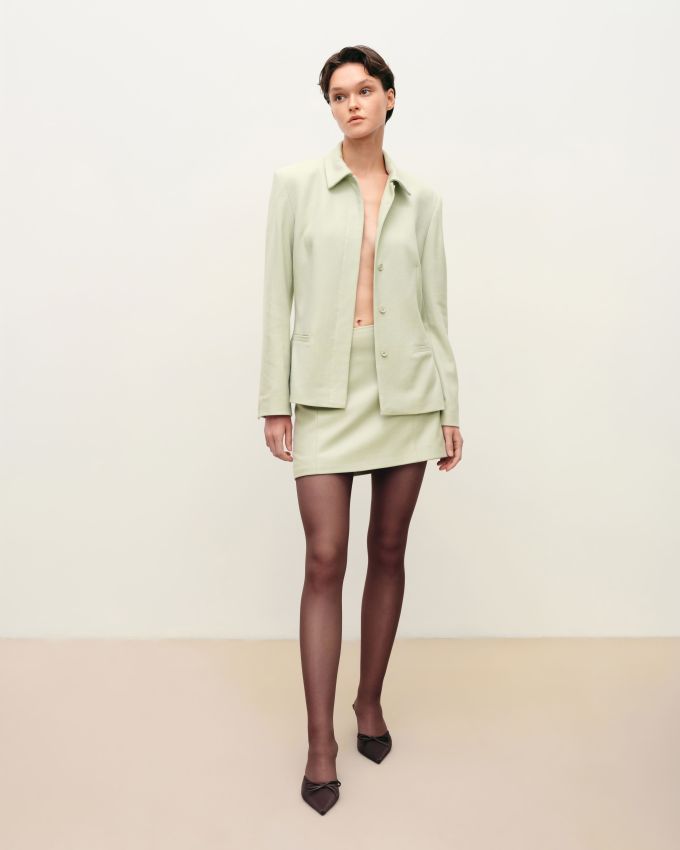 Pistachio miniskirt