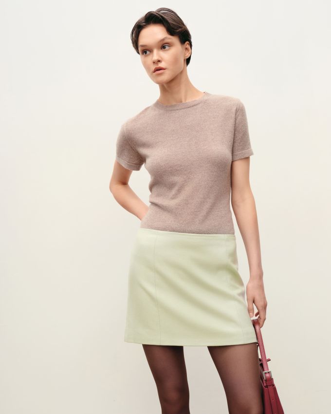 Pistachio miniskirt