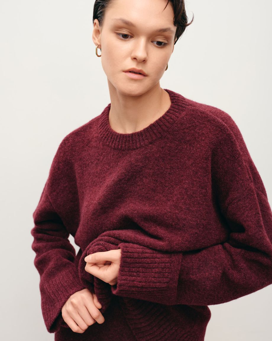 Burgundy oversized sweater