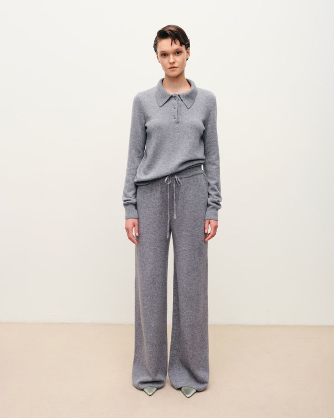 Gray pants 30% cashmere