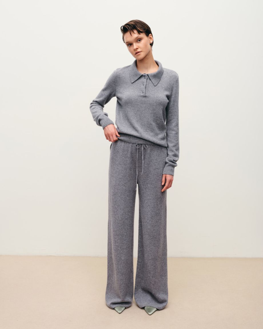 Gray pants 30% cashmere