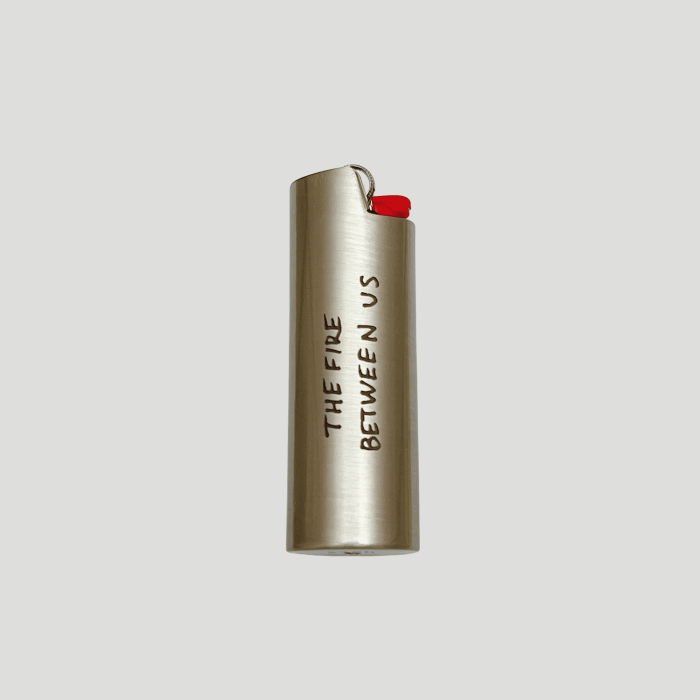 Silver lighter case The fire between us