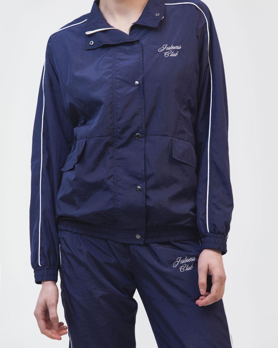 Dark blue windbreaker "Julness Club"