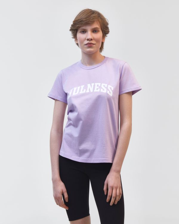 Purple "JULNESS" T-shirt