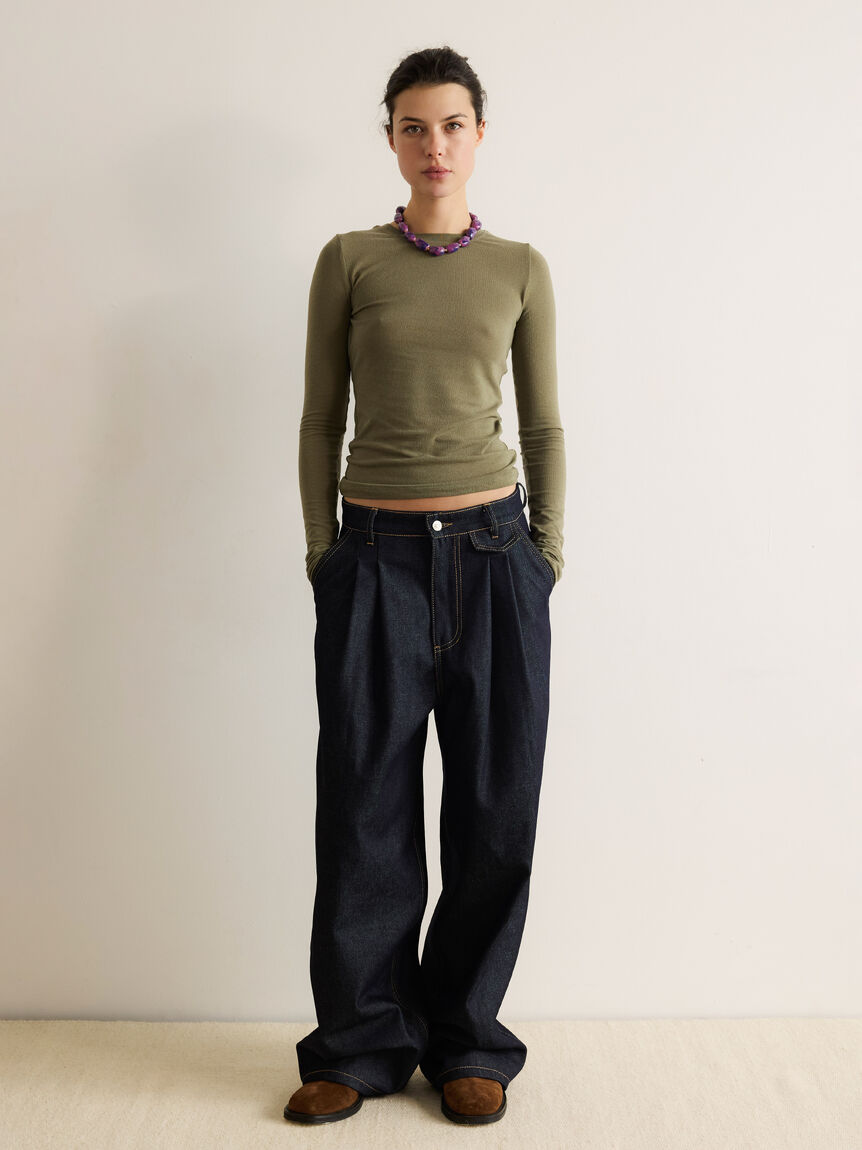 Dark Blue Baggy Jeans