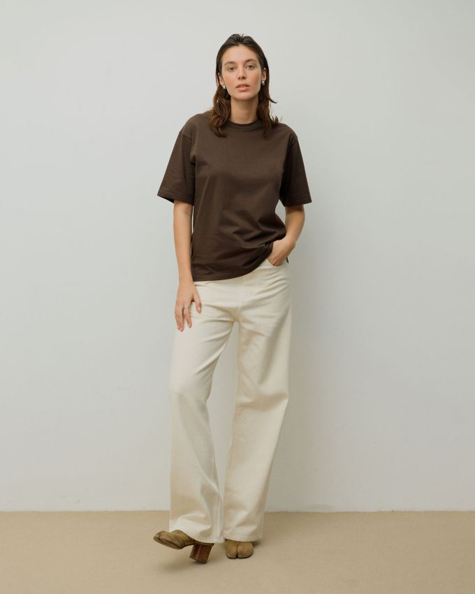 Brown Regular Fit T-Shirt