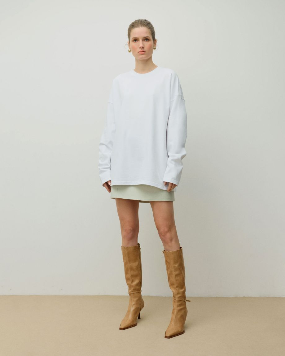 Dense Oversized White Longsleeve