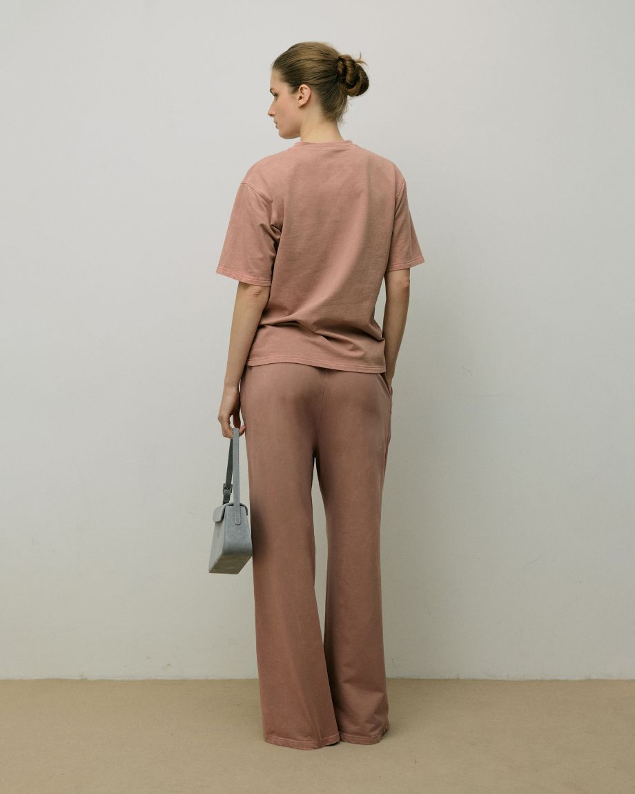 Thick Pink Dyed Trousers