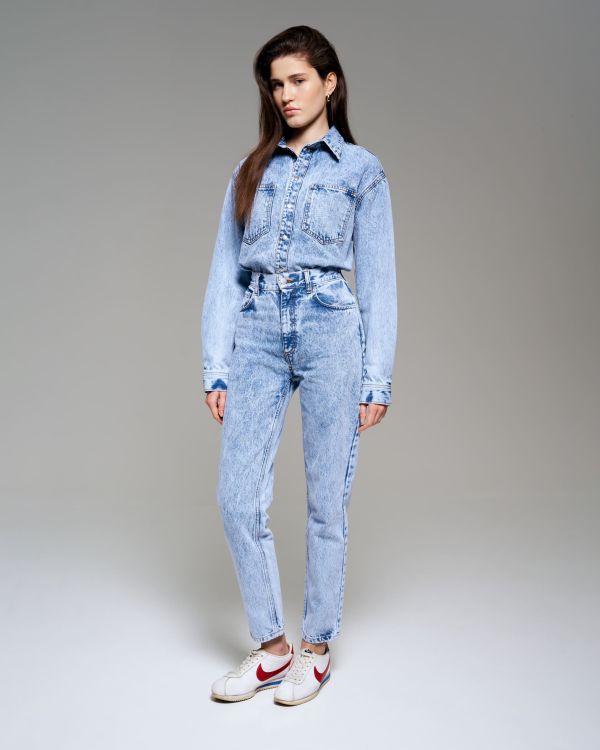 Blue jeans in vintage style