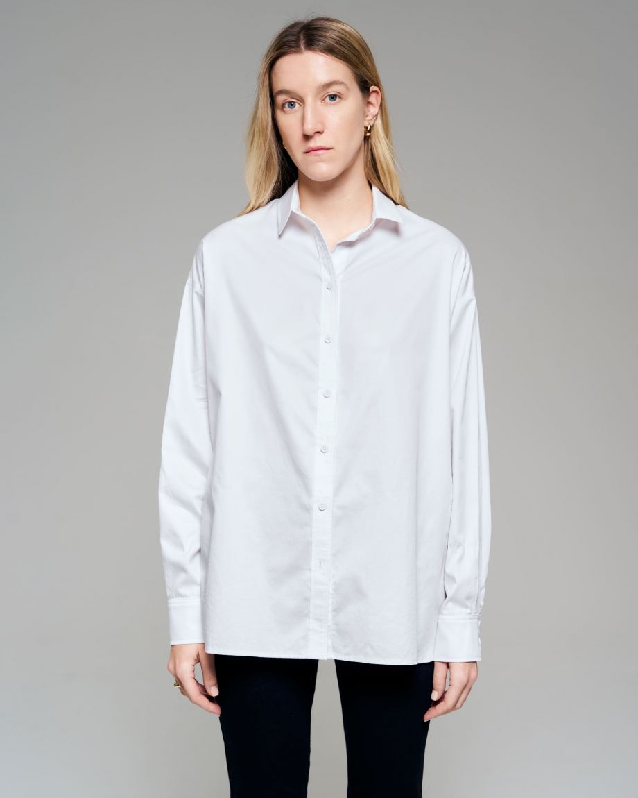 White oversized shirt