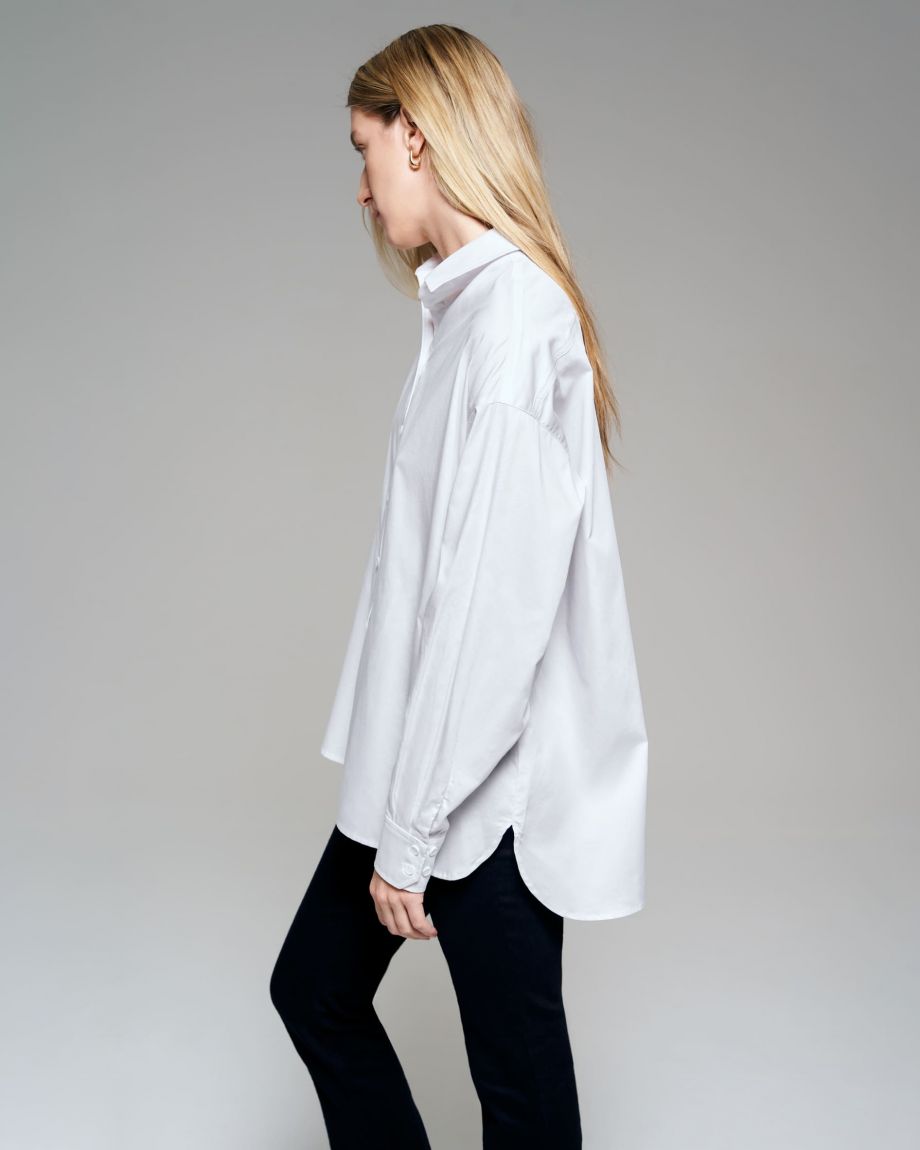 White oversized shirt