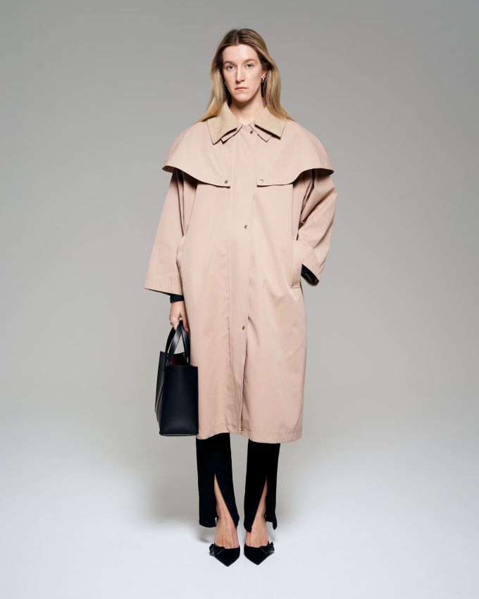 Beige raincoat