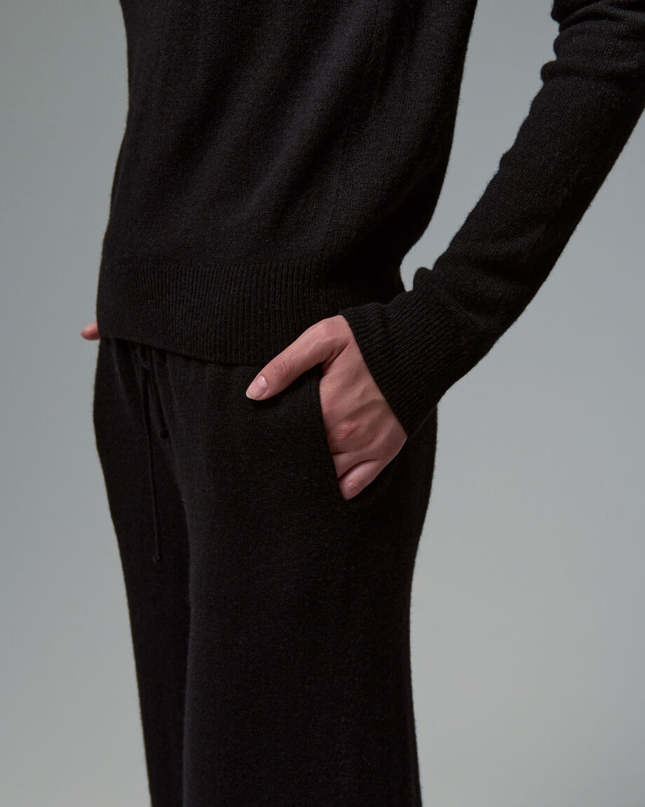 Black Wool Trousers