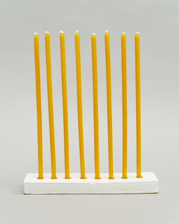 8 Honey Candles in Yellow