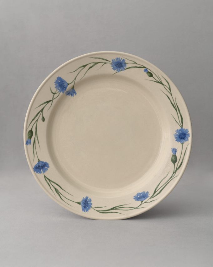 Porcelain plate "Cornflowers"