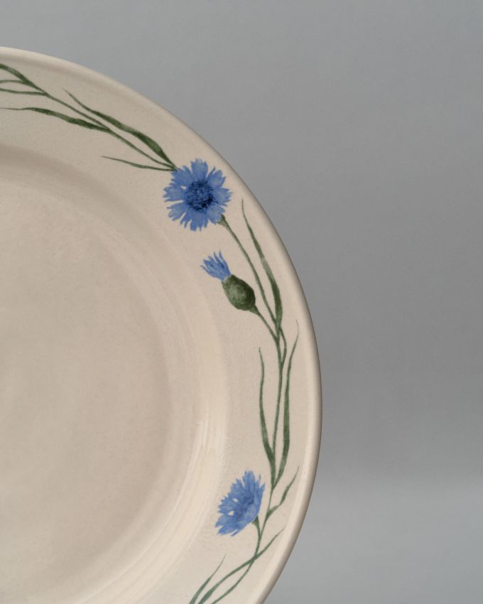 Porcelain plate "Cornflowers"