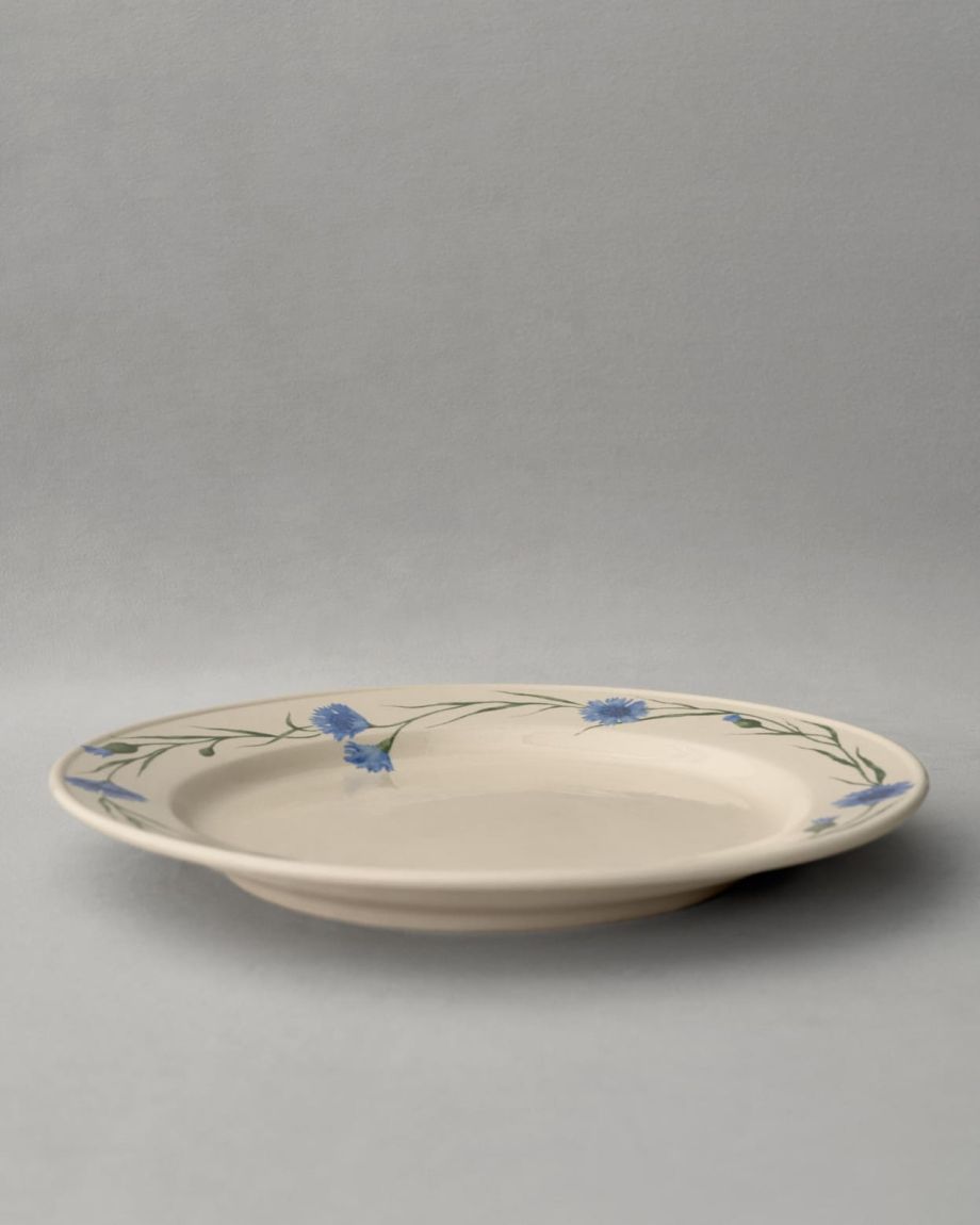 Porcelain plate "Cornflowers"