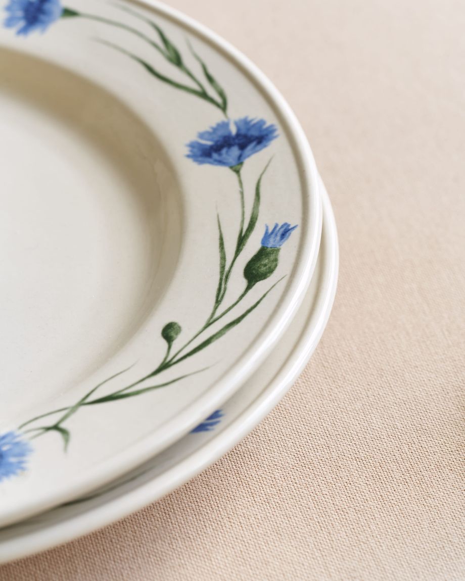 Porcelain plate "Cornflowers"