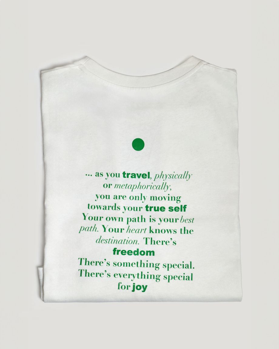 T-shirt with a printed back JUL · TRIP:TYCH