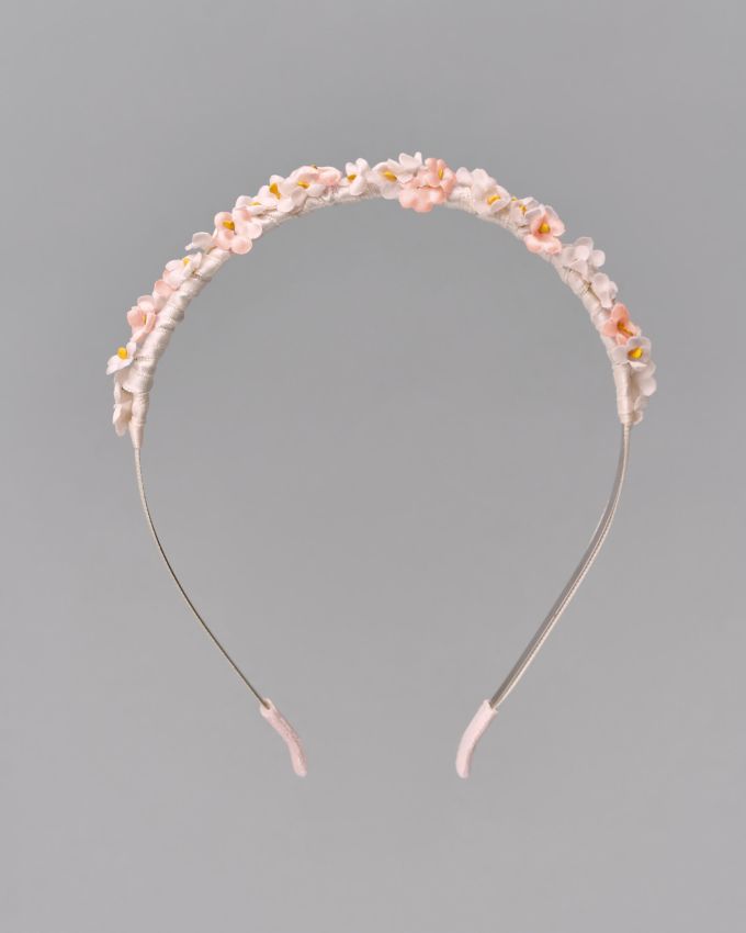 Peach flower hairband "Tsarivna" 