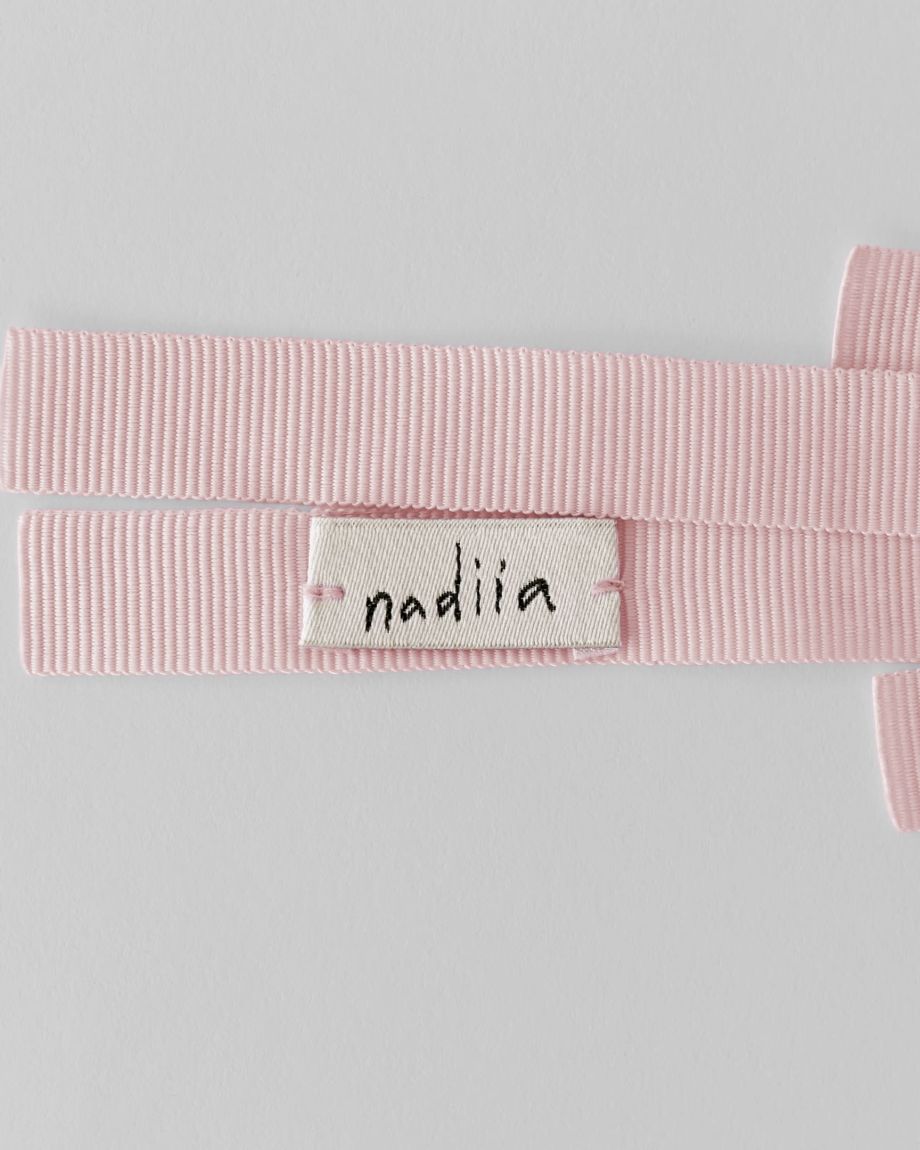 Barrette-ribbon "Pink aster"