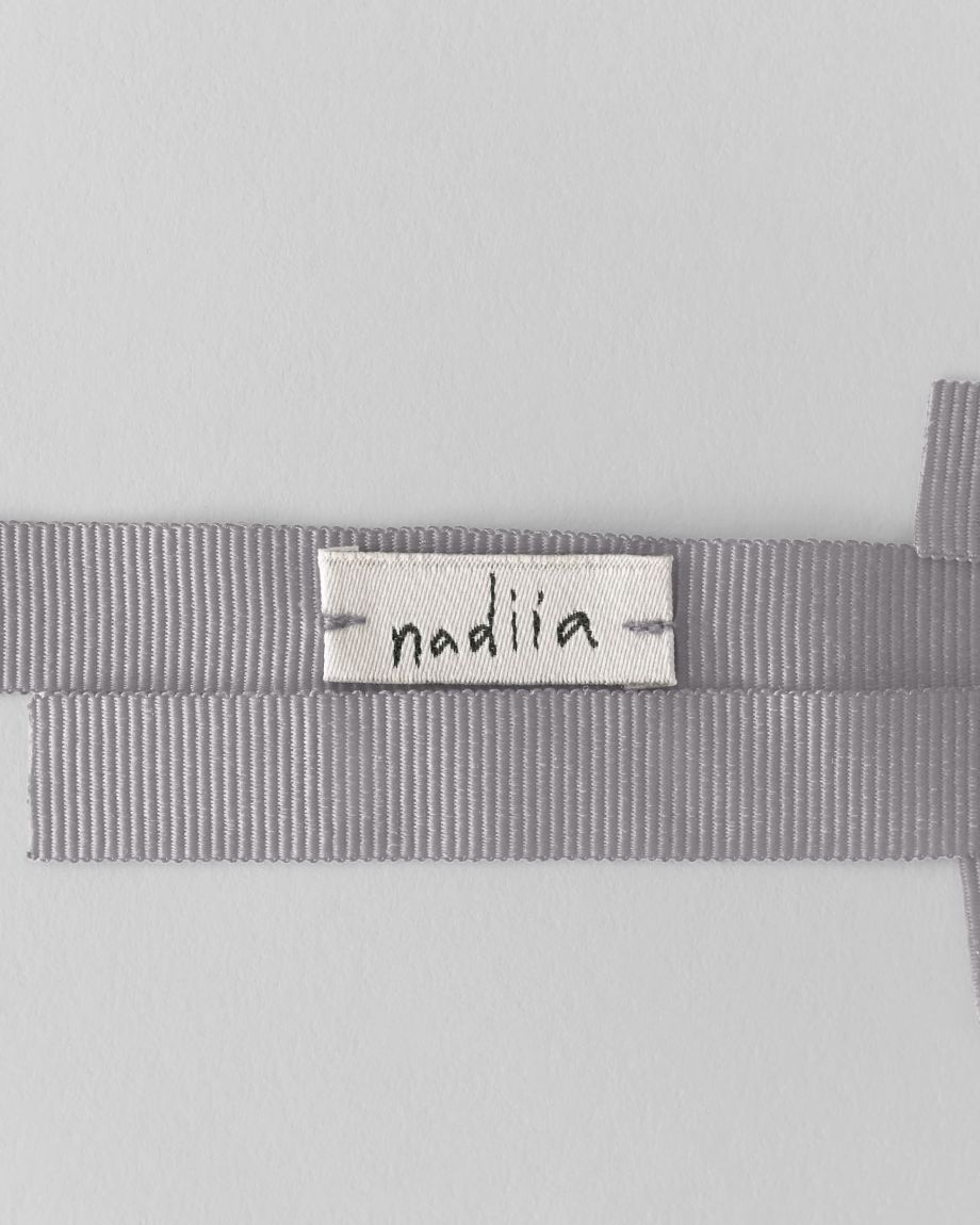 Barrette-ribbon "Gray haze"