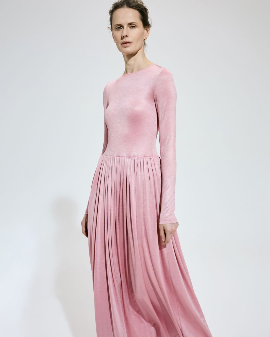 Pink viscose dress