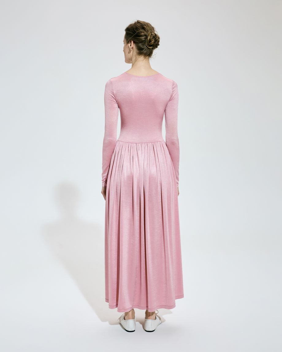 Pink viscose dress