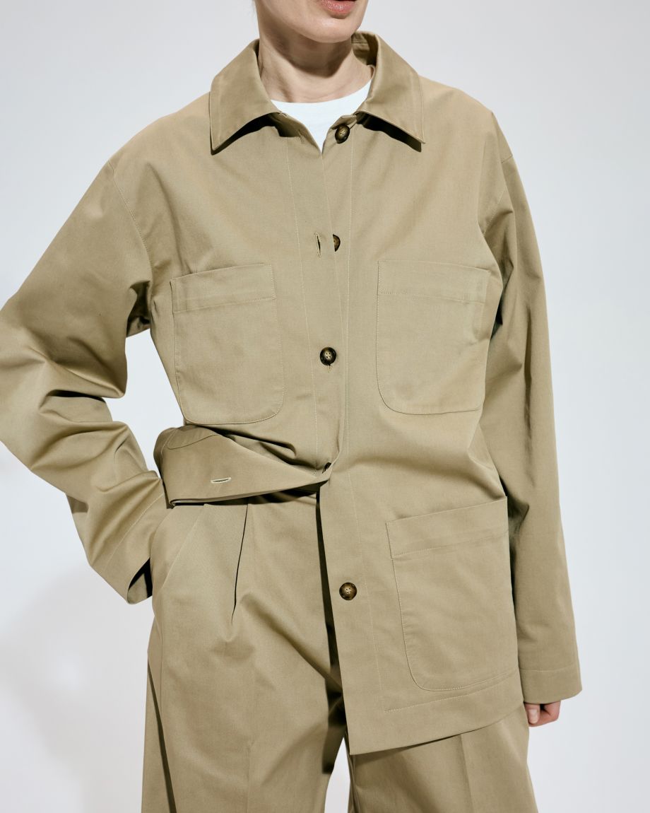 Beige cotton jacket