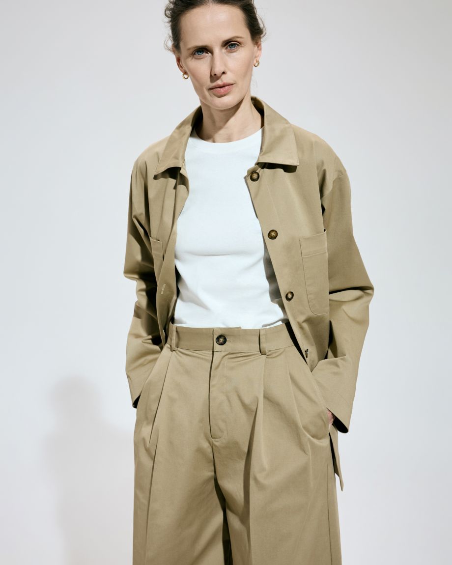 Beige cotton jacket