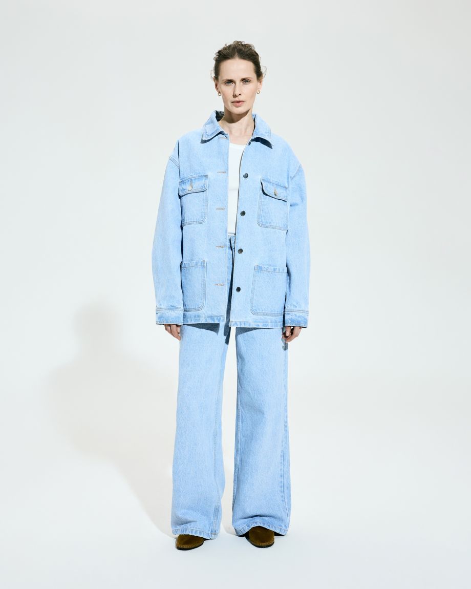 Denim oversize jacket blue