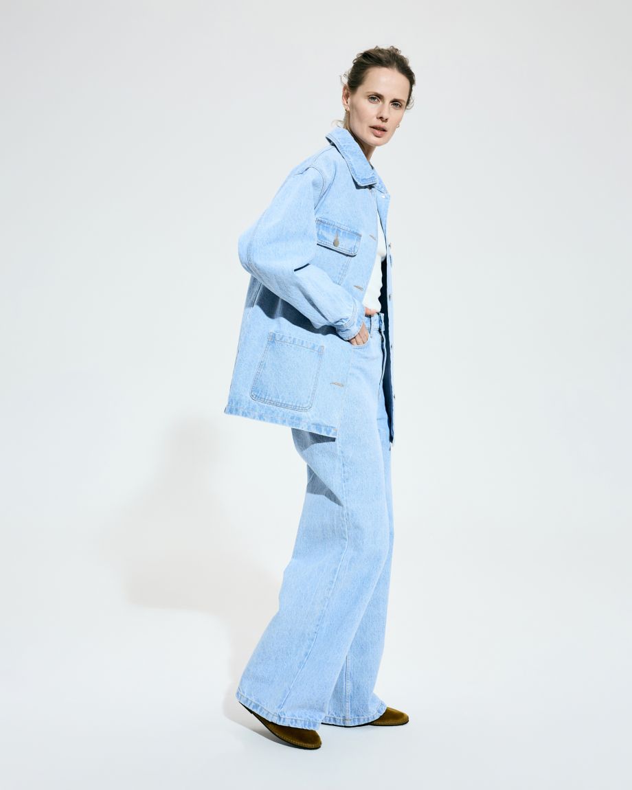 Denim oversize jacket blue