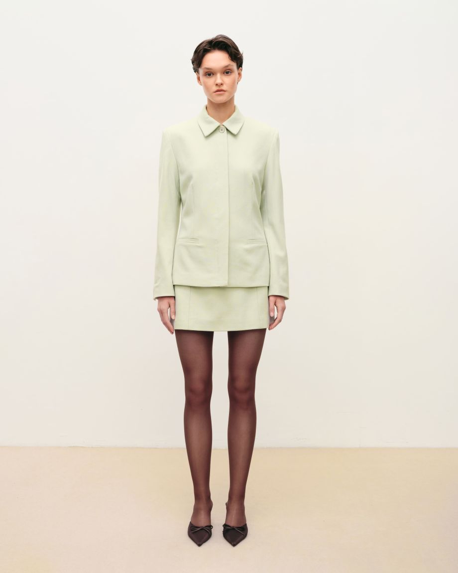 Pistachio fitted jacket