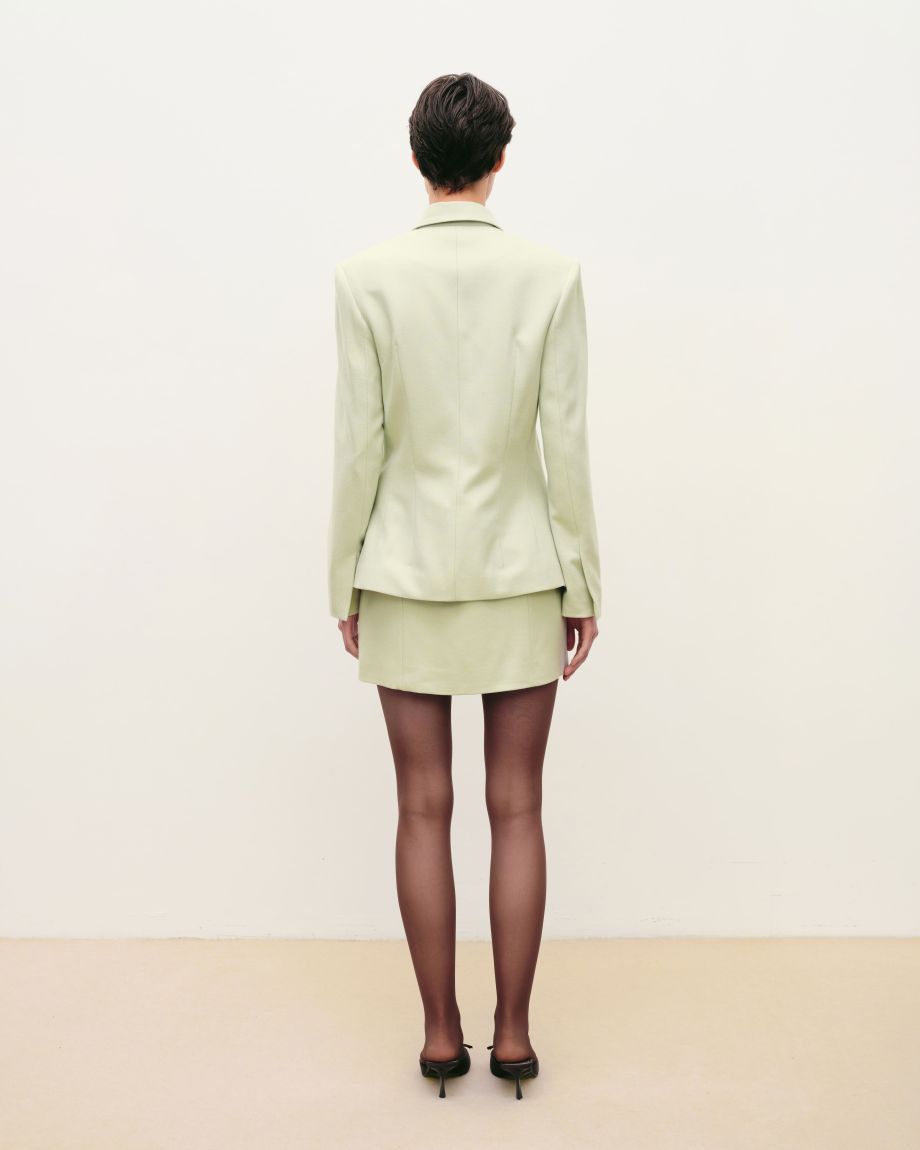 Pistachio fitted jacket