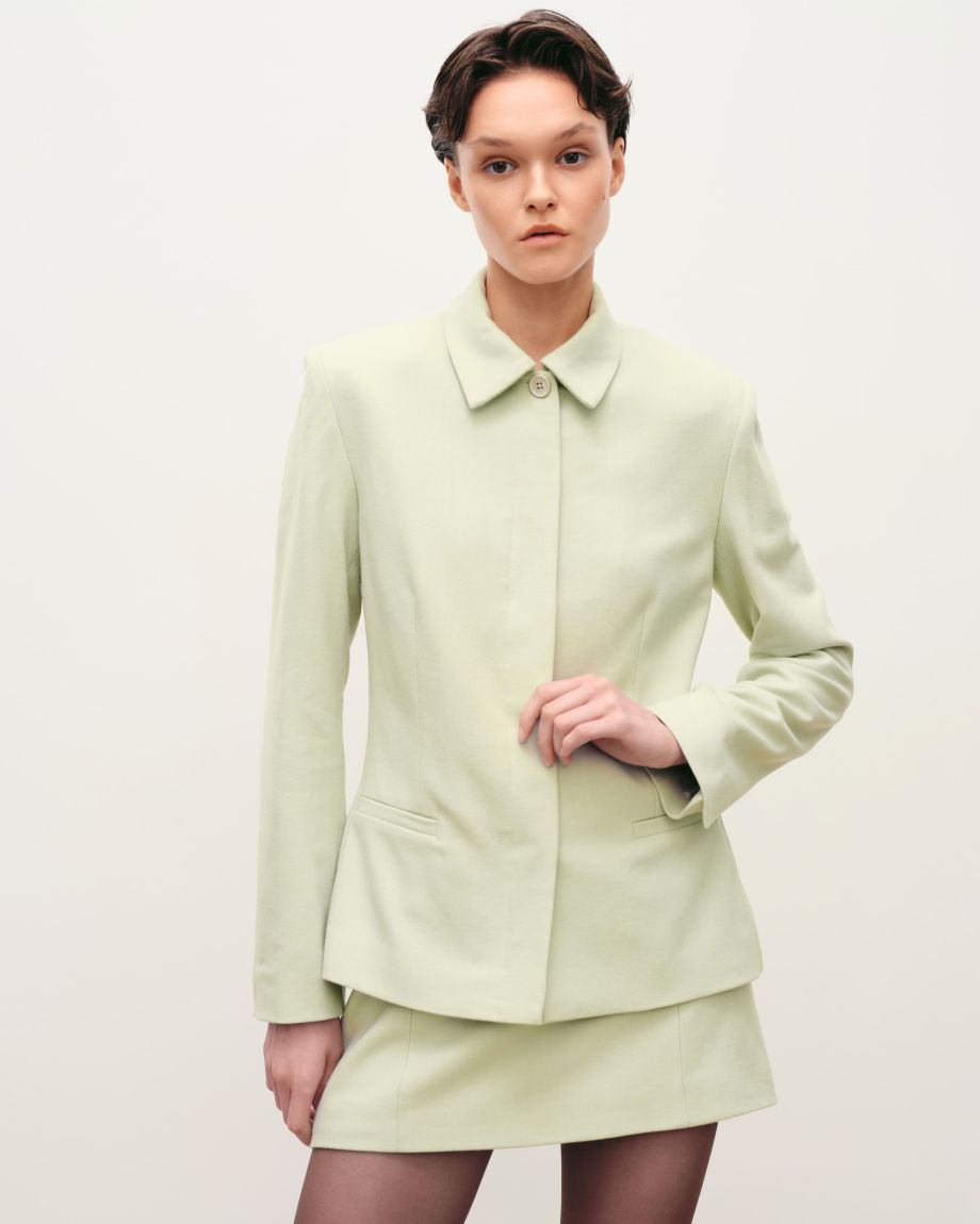 Pistachio fitted jacket