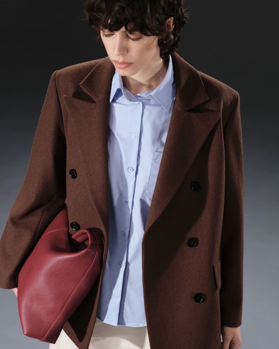 Brown coat-jacket