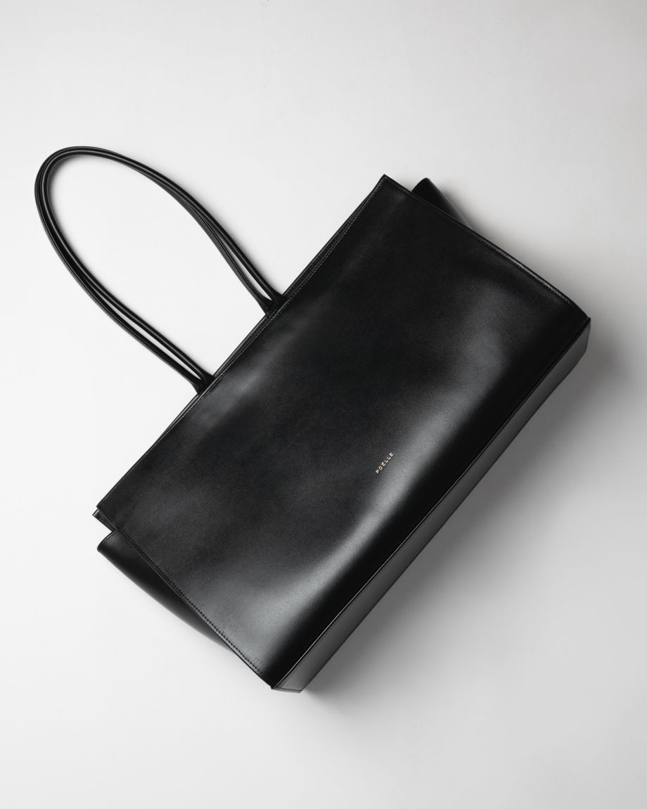 Black large Carolyn Tote Bag