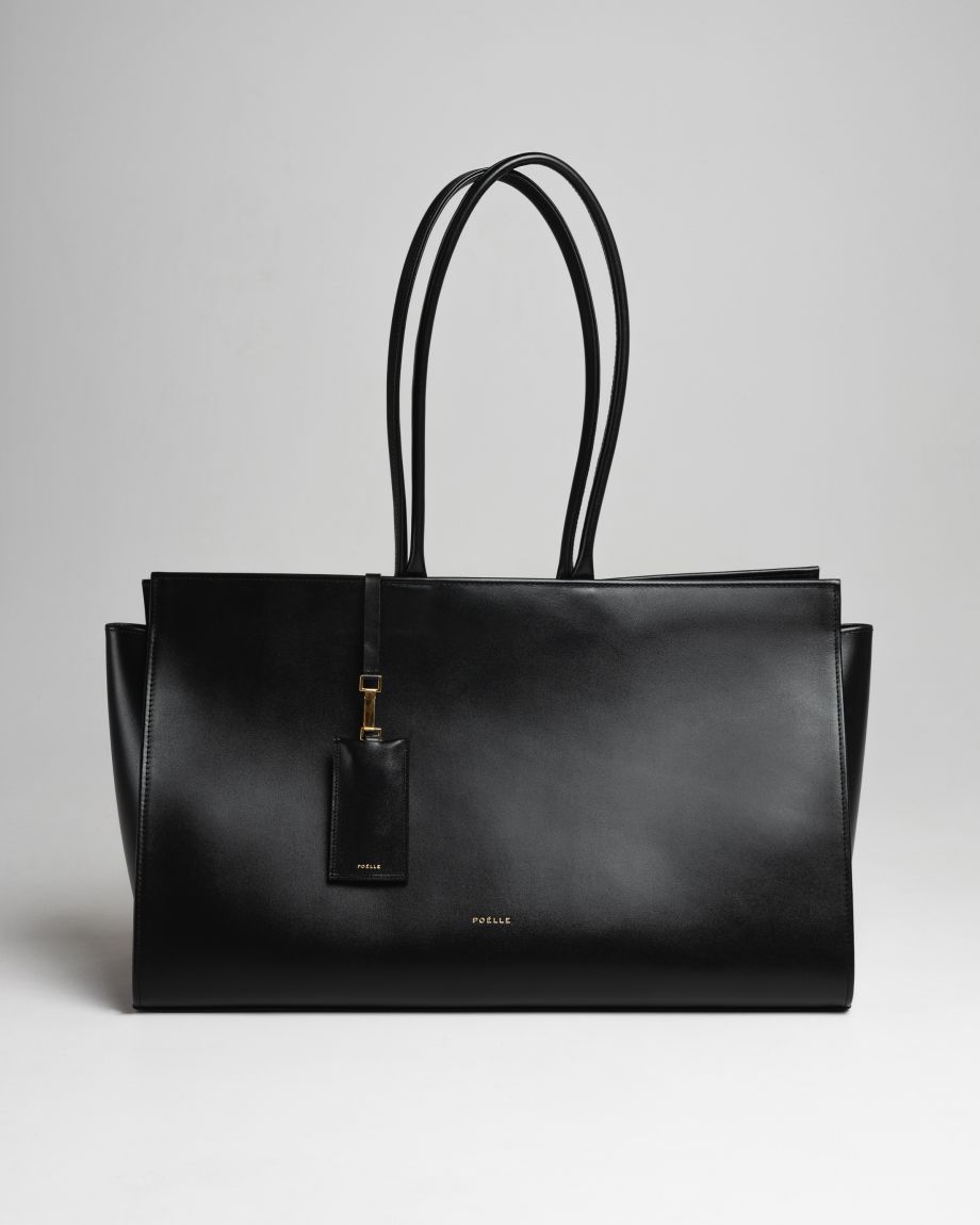 Black large Carolyn Tote Bag